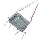 ZwaitL Sac à bandoulière translucide à la mode avec ruban noir - Poches intérieures spacieuses - Design unisexe - Pratique - Sac à bandoulière transparent pour un usage quotidien, a, One Size
