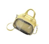 ZwaitL Sac à main élégant en polyuréthane - Sac à bandoulière spacieux avec sangle réglable - Sac à bandoulière décontracté pour femme et homme - Utilisation quotidienne, jaune, One Size