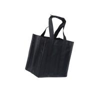 ZwaitL Sac cadeau en tissu Oxford épais réutilisable avec plusieurs compartiments pour bouteilles de vin, vacances et usage quotidien, 6 carrés, Taille unique