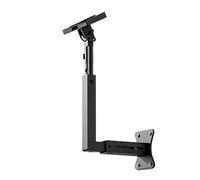 ZwaitL Support de montage renforcé pour avant-toit de 44 cm avec bras télescopique pour systèmes satellites stabilité et durabilité Support mural antirouille robuste avec bras extensible