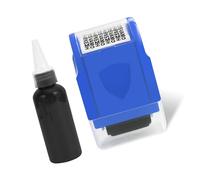 ZwaitL Tampon à rouleau avec couvercle transparent pour courrier, colis, adresse, protection de la vie privée, couverture d'informations secrètes