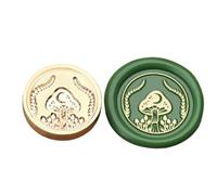 ZwaitL Tampon à sceller sur le thème des plantes pour scrapbooking - Tête de rechange pour sceau, enveloppe, invitations, journal intime, outil pour amateurs