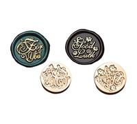 ZwaitL Tête de tampon pour enveloppe cadeau, invitations, décorations de cartes de vœux, laiton, cachet de cire, enveloppe amovible