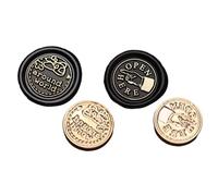 ZwaitL Tête de tampon pour enveloppe cadeau, invitations, décorations de cartes de vœux, laiton, cachet de cire, enveloppe amovible