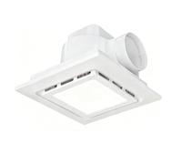 ZwaitL Ventilateur de salle de bain à mouvement d ' air 80 avec éclairage LED réglable, taille de 8 ou 10 pouces pour le contrôle de l ' humidité, installation facile, ventilateur de salle de bain