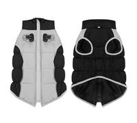 ZwaitL Vêtements d'hiver pour chien en coton chaud avec crochet de traction, bandes réfléchissantes, combinaison pour chiot, ski, randonnée, vêtements épais coupe-vent pour animal domestique manteau