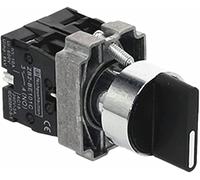 ZWAPHOBPA Encodeur Rotatif 10pcs Xb2-bd33 Bouton de commutateur 22 mm 1 0a / 415v 3 Position 2No Interrupteur Bouton sélecteur Auto-verrouillable