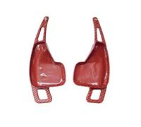 ZWBC 2 Pièces Palette Vitesse Au Volant pour BMW 3 Series 2013-2016, Durable Lame de Palette de Changement de Volant de Voiture Accessoires,Red carbon pattern