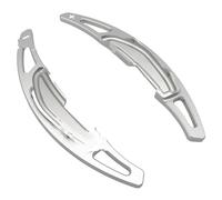 ZWBC 2 Pièces Palette Vitesse Au Volant pour BMW X6M 2014-2016, Durable Lame de Palette de Changement de Volant de Voiture Accessoires,Silver
