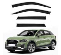 ZWBC Déflecteurs Vent pour Audi Q2 MK1 2018-2025, Déflecteurs d'air pour Vitres Latérales Anti-Pluie Déflecteur Garde Couverture Accessoires