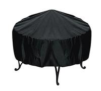 Zwbfu Housse de barbecue 112 cm avec cordon de serrage - Imperméable et anti-poussière - Pour barbecue rond au charbon de gaz