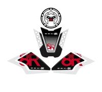 ZWBHNB Autocollants Protection réservoir Protection Latérale De Réservoir De Moto pour Suzuki GSX 8R GSX-8R GSX8R 2024 Autocollant De Protection De Réservoir Autocollant Antidérapant(Rouge)