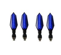ZWBHNB Clignotants Moto 10 Mm Pour Ducati Monster 696 797 821 Hypermotard 950, Et Feux De Position Latéraux Direction lampe(4pcs Blue)