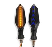 ZWBHNB Clignotants Moto pour Ducati Monster 696 796 848 Monster400/600/900/1100, Feu De Position Latéral Direction Lampe(Bleu)