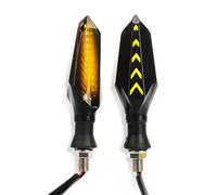 ZWBHNB Clignotants Moto pour Ducati Monster 696 796 848 Monster400/600/900/1100, Feu De Position Latéral Direction Lampe(Jaune)