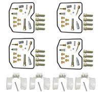 ZWBHNB Kit De Réparation Et De Remise À Neuf De Carburateur Moto pour K&awasaki Zephyr 550 ZR550 B ZR 550 1990-1995 Flotteur De Diaphragme De Piston Carburateur(Ensemble 2)