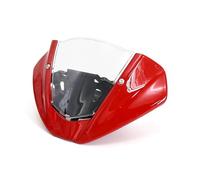 ZWBHNB Pare-Brise Moto avec Déflecteurs Et Protections pour Ducati Monster 950 Et Monster 937 (2021-2022) Pare-Brise Déflecteurs(Rouge 2)
