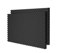 ZWCSHUU 1PC Large Size Studio Acoustic Panels Sound Foam Crate Soundproof Absorption Treatment Pad 2/3.5/5cm Thickness 150x200cm Panneau Acoustique(Black,5cm)