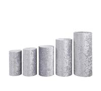 ZWCSHUU Caches pour socles de cylindres Ensemble de seaux à Dessert cylindriques, Accessoires décoration Table for fête, Ensemble Trois pièces, couvercles piédestal for(Color 23,Small Size 3pcs)