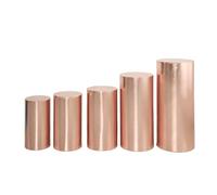 ZWCSHUU Caches pour socles de cylindres Ensemble de seaux à Dessert cylindriques, Accessoires décoration Table for fête, Ensemble Trois pièces, couvercles piédestal for(Color 10, 5pcs)