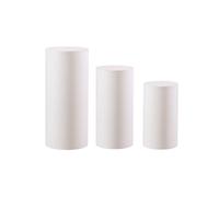 ZWCSHUU Caches pour socles de cylindres Lot de 3 Housses Seau cylindriques, nappes Table à Dessert for fête Mariage, décoration Fond
