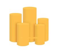 ZWCSHUU Caches pour socles de cylindres Lot de 3 ou 5 Housses Table cylindriques en Tissu élastique for décoration fête d'anniversaire, Mariage Dessert(Color 15,Small 3 Pcs)