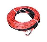 ZWCSHUU Corde de Remorquage Rallonge de câble de treuil synthétique 6 mm x 30 m for Voiture Tout-Terrain 4X4(Red)