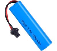 ZWDCVFGK Batterie de Secours Haute Performance 18650 3,7 V 1200 mAh, avec Batterie au Lithium Rechargeable Sm-2p 1200 mAh