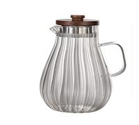 ZWEBY Carafe à Fruits Transparente pour réfrigérateur Bouteille d'eau Froide Verre à Haute température Bouteille d'eau Froide (Couleur : Clear, Size : 8x23x7.5cm)