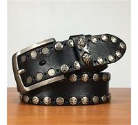 ZWEBY Ceinture Cloutée Punk Ceinture Homme Ceinture Punk Rivet Ceinture Punk pour Les Jeans (Couleur : Schwarz, Size : 105cm)