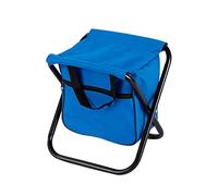 ZWEBY Chaise Pliante portative Tabouret de Camp Compact Sac à Dos pêche à la pêche à la Table de siège Ultra-léger pour Pêche Plage Jardin (Couleur : Blue, Size : 26x21x24cm)