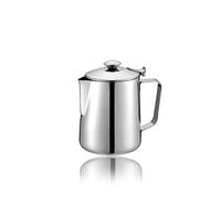 ZWEBY Pot à mousser Le Lait Tasse de Mousse d'espresso en Acier Inoxydable pour Le café, Latte Art (Couleur : Silver, Size : 2000ml)
