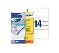 Avery Étiquettes 3653 — 1400 pièces multiusage 105 x 42,3 mm pour laser et jet d'encre (Blanc)