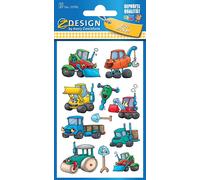 Zweckform 53705 Kidsticker Étiquette décorative Machines de chantier