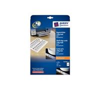 Zweckform C32258-25 - Mat - perforé - blanc mat - 105 x 38 mm - 170 g/m² - 350 carte(s) (25 feuille(s) x 14 cartes