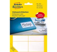 Zweckform Etiketten 3337 VE224 224 Klebeetiketten, 54 x 35 mm