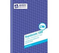 Avery Zweckform 1306 réalisateur Rapport (A5, avec 2 feuilles de papier bleu, 2 x 50 feuilles) Blanc/Jaune