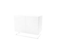 Zweed Placard module Molto 560 blanc. cadre en métal blanc incl.