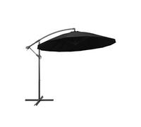 Zweefparasol met aluminium paal 3 m zwart47226