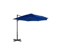 Zweefparasol met aluminium paal 300 cm azuurblauw46989