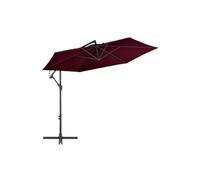 Parasol de Jardin en Porte-à-faux Pare-soleil Abri de Soleil Blanc Sable vidaXL