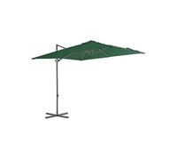 Zweefparasol met stalen paal 250x250 cm groen44625