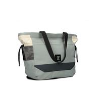 Zwei BONNY BO200 Sac shopper pour femme en nylon grande taille 19 l sac léger avec fermeture éclair imperméable à l'eau de nombreux compartiments, cordon, vegan, Eucalyptus, Taille unique