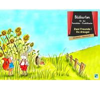 Zwei Freunde: Bildkarten für das Kamishibai-Theater DINA 3 in deutsch/litauisch