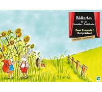 Zwei Freunde: Bildkarten für das Kamishibai-Theater DINA 3 in deutsch/rumänisch