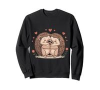 Zwei Igel Tiere Valentinstag Love Auf Paar Igel Sweatshirt