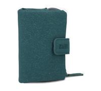 Zwei M.Wallet MW5 Petit portefeuille pour femme en cuir synthétique souple avec bouton pression et compartiment pour pièces à fermeture éclair, 6 emplacements pour cartes, 4 poches, 1 compartiment à