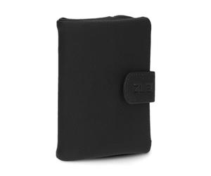 Zwei M.Wallet Wallet Mw5 Black, Portefeuille Femme, Nubuk-Noir, 20x13x3cm