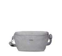 Zwei Sac Banane Mademoiselle pour Femme - Taille M MH4-25 cm - 1 Litre - en Cuir synthétique de qualité supérieure - Imperméable - 3 en 1 - Confortable - Sac Banane et Sac Banane, Toile Grise, 25 cm
