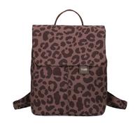 Zwei Mademoiselle.M MR8 Sac à dos de ville pour femme en cuir synthétique souple, rabat de fermeture magnétique, compartiment principal avec fermeture éclair, compartiment de séparation rembourré pour